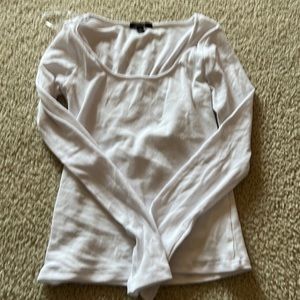 white square neck top